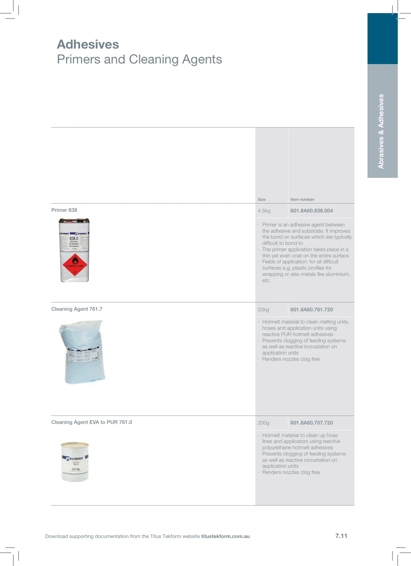 Complete Technical Catalogue, page 407, including product code 601.8A60.761.720. Open the page for the text transcript.
