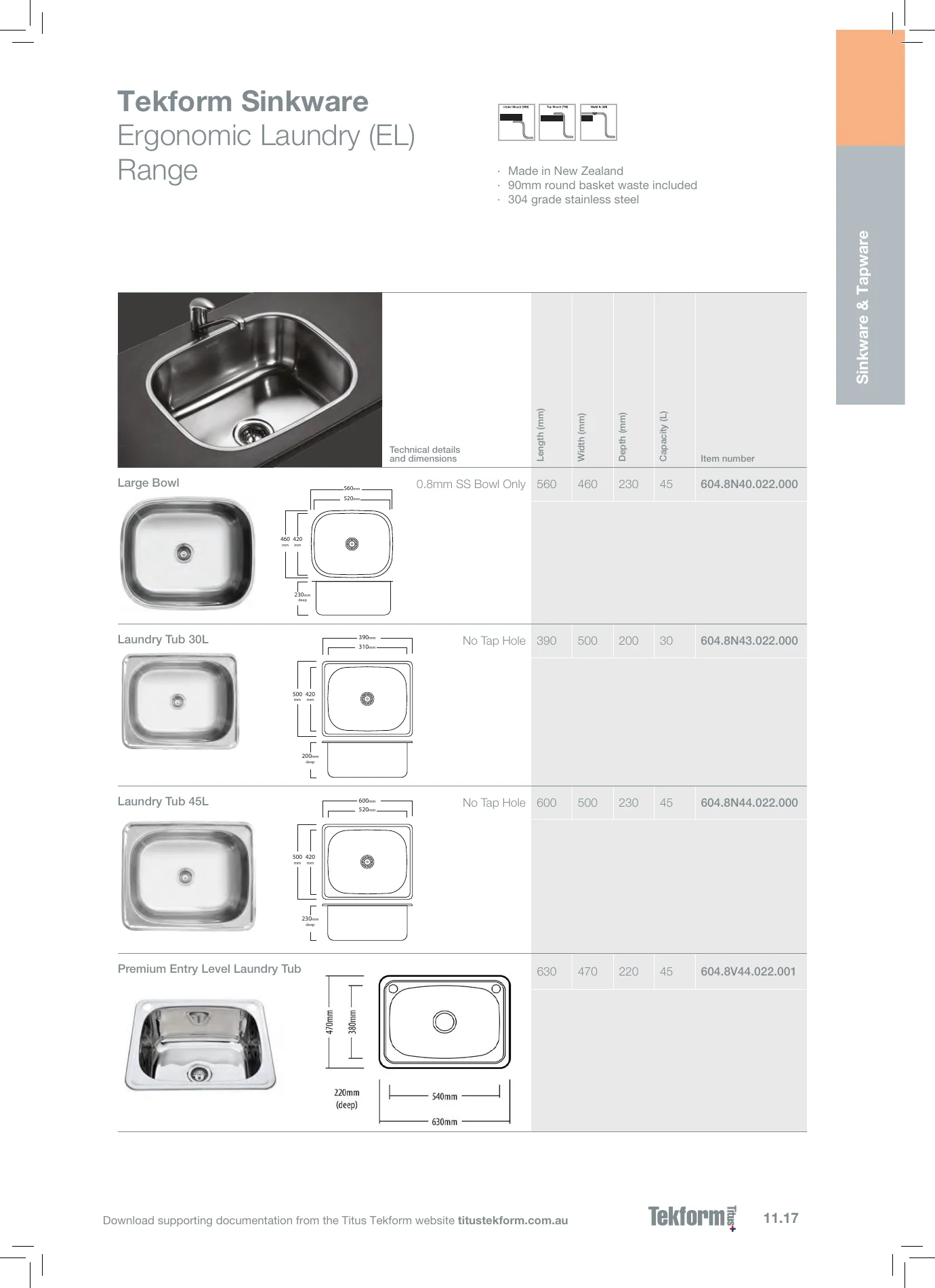 Complete Technical Catalogue, page 601, including product code 604.8N40.022.000. Open the page for the text transcript.