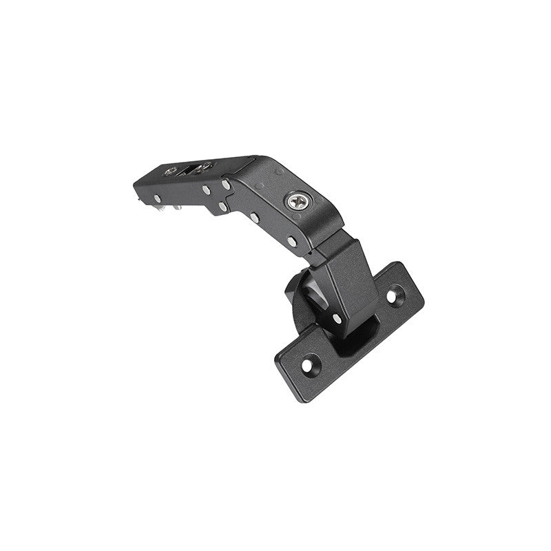 T-type 110 Standard pie-cut corner hinge — TeraBlack