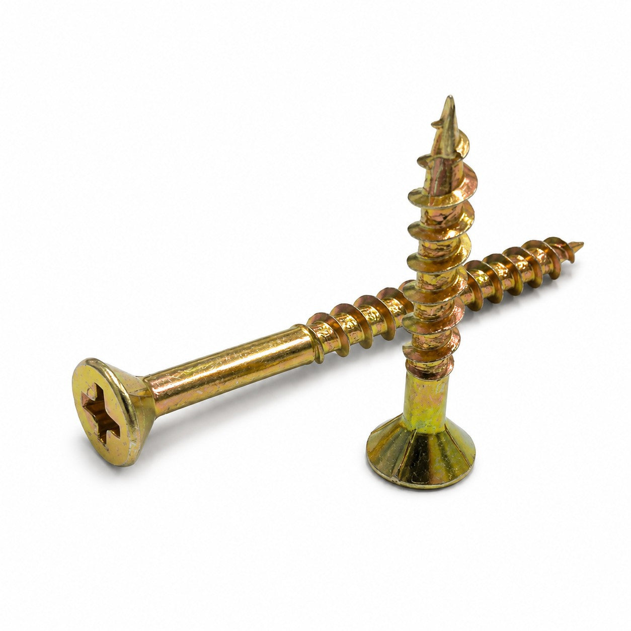 ChipFast CSK Philips Head Screws 8G With SwiftTip — Yellow Zinc