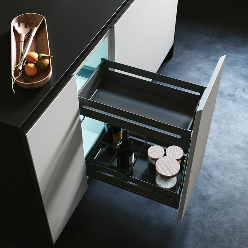 Quadra Base Pull-out Unit — Anthracite