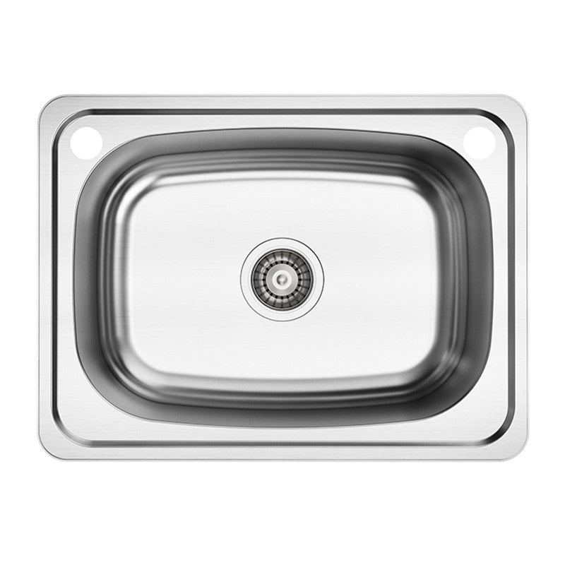 Standard Laundry Tub 45L with Tap Hole — Stainless Steel