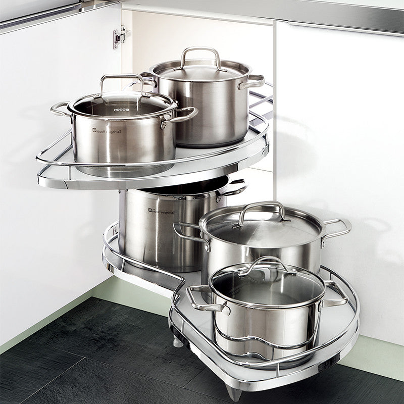 Swivel Corner Unit — Chrome