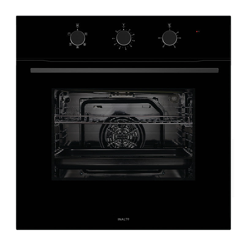 INALTO 60cm 5 Function Oven with Minute Minder Timer — Black