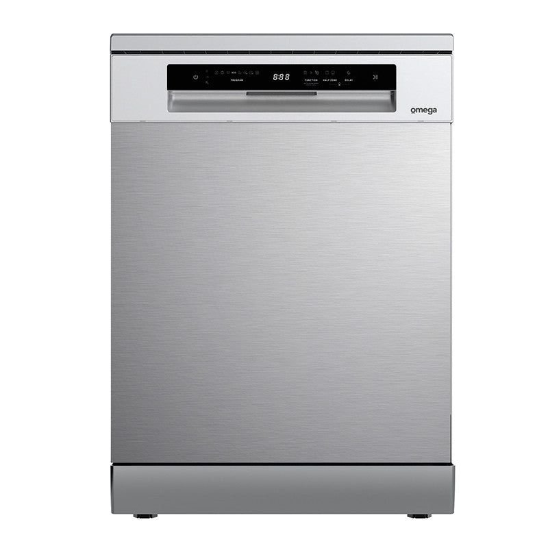 Omega 60cm Freestanding Stainless Steel Dishwasher — Stainless Steel