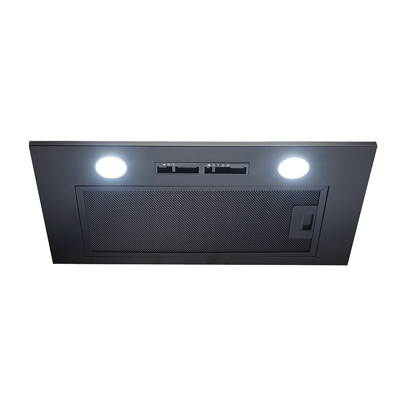Omega Premium 52cm Matt Black Undermount Rangehood — Matt Black