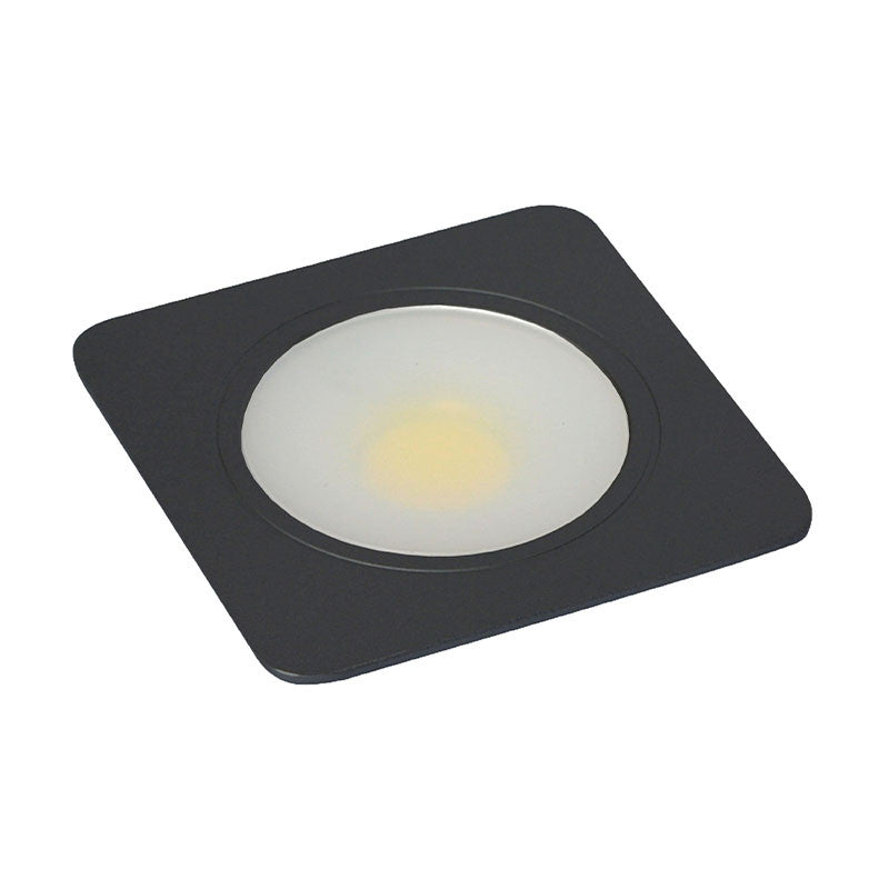 24V Matt Black Square Downlights — Matt Black