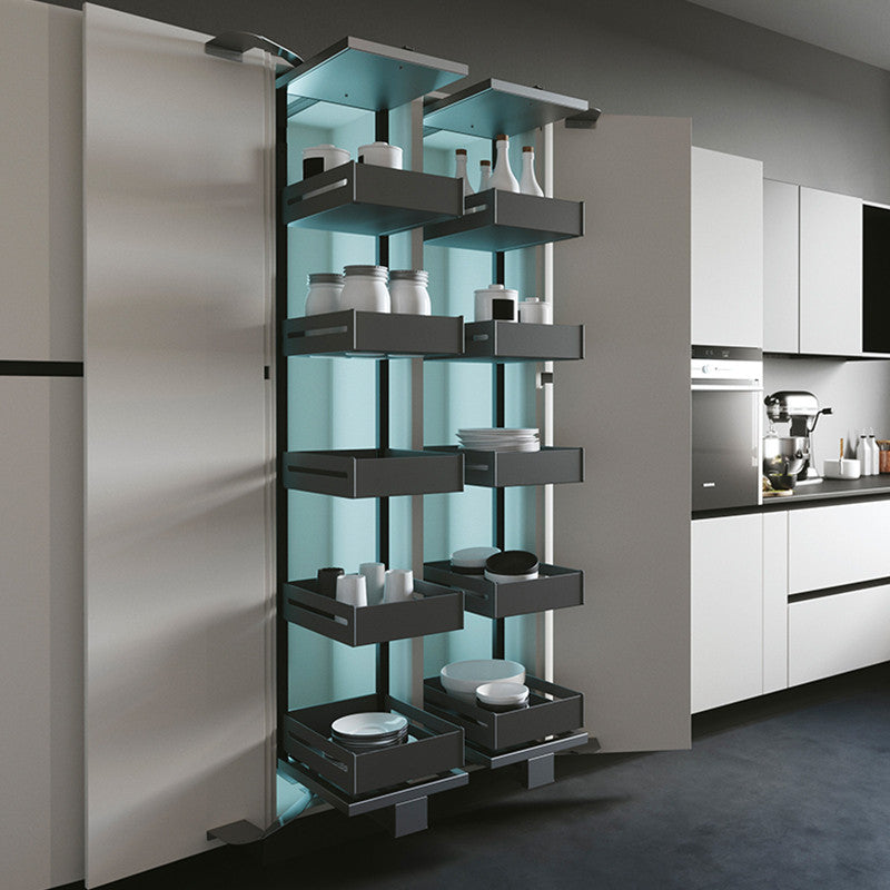 Quadra Tall Slide-out Pantry Unit — Anthracite