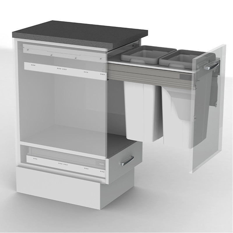 Tekno Twin Bin — White