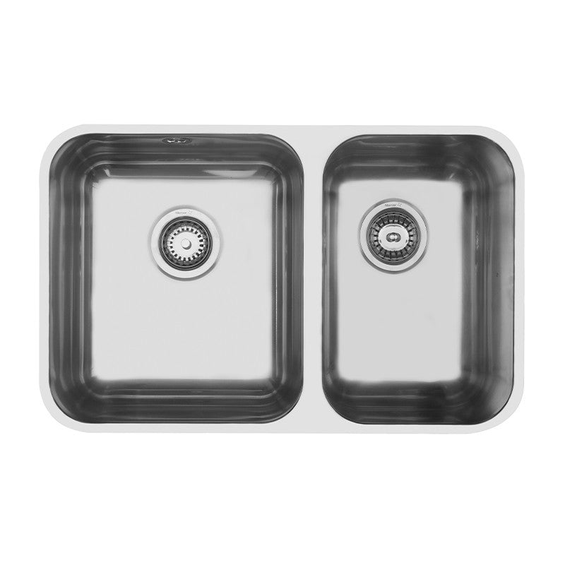 Ergonomic Christchurch main and half bowl — Stainless Steel