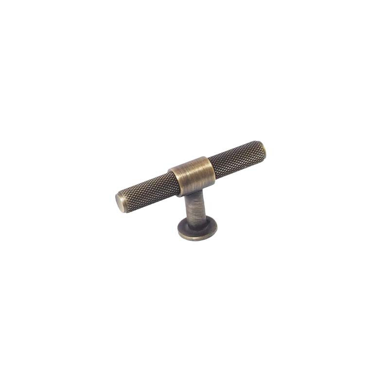 Ellis T-Bar Knob — Antique Brass