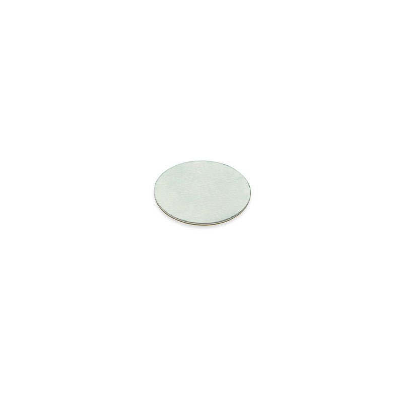 Push Open 15 mm Self-adhesive Counter Plate — Zinc-plated