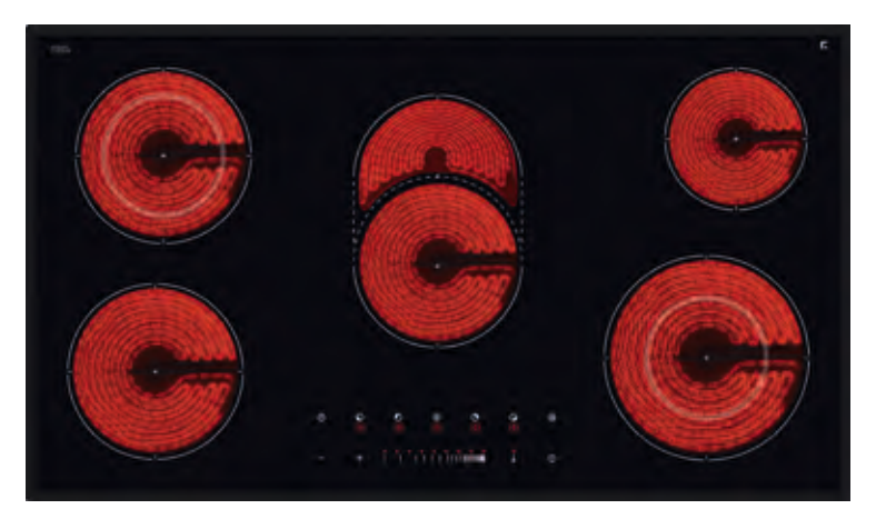 Inalto Icc905t2 5 Zone Ceramic Hob 900 mm Slide Con