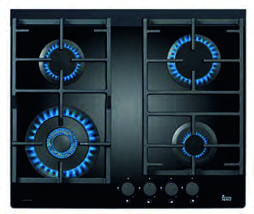 Omega Ocgg604wb 4 Burner Gas Ceramic Ffd 600 mm